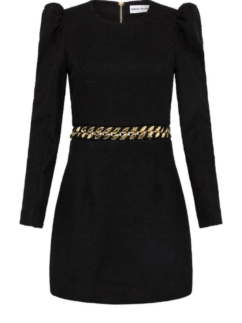 Rebecca Vallance Carine chain-embellished tweed mini dress
